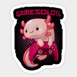 Axolotl  Cute Axolotl Gaming Video Sticker